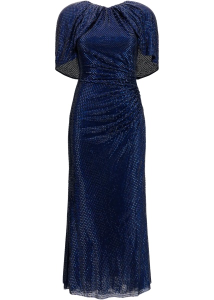 Rochii Midi Dress with cape sleeves and crystals