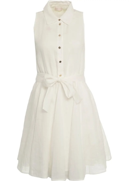 Rochii Ramie mini dress Liu Jo White Ramie mini dress