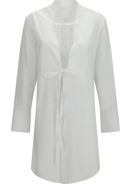 Rochii Raw-edge cotton mini Dress