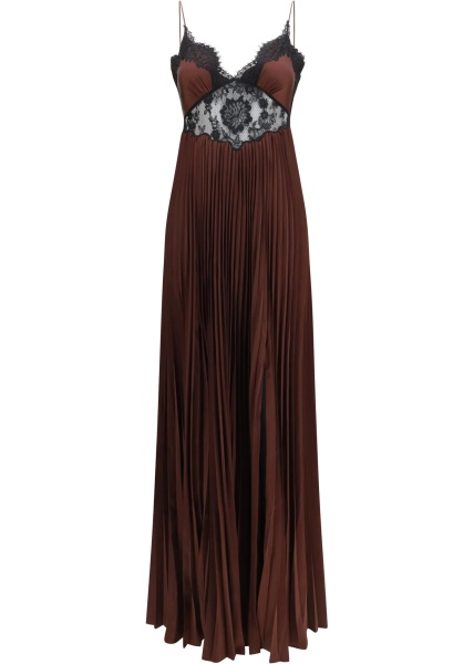 Rochii Satin maxi Dress with lace inserts