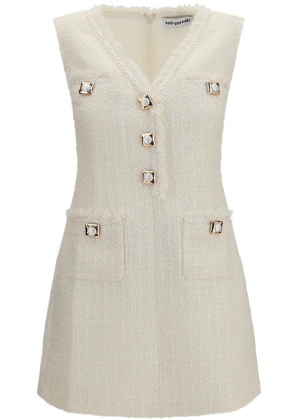 Rochii Sleeveless bouclé mini Dress
