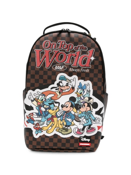 Rucsac Sprayground maro din pvc