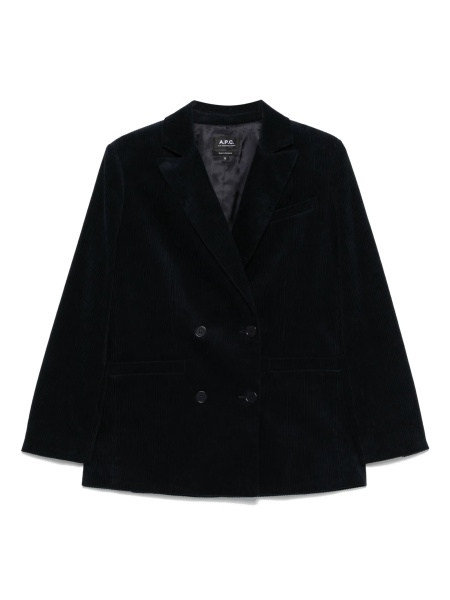 Sacou A.P.C. albastru din bumbac