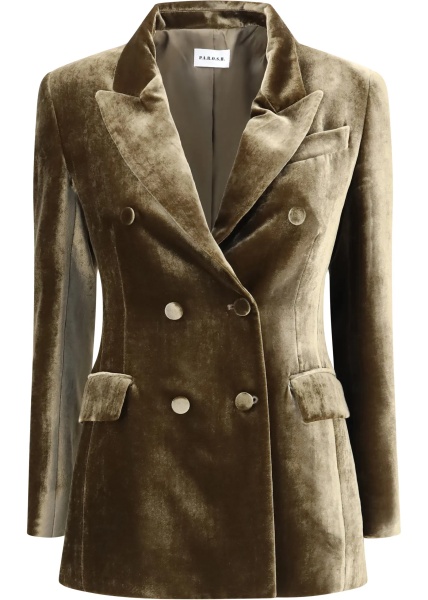 Sacou P.A.R.O.S.H. Velvet double breasted Blazer