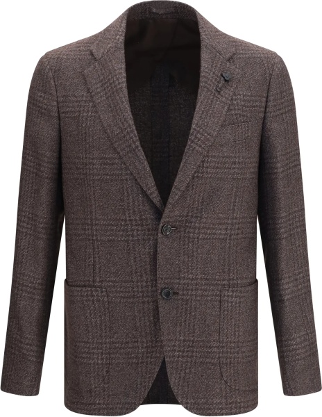 Sacou Single-breasted wool-blend Blazer