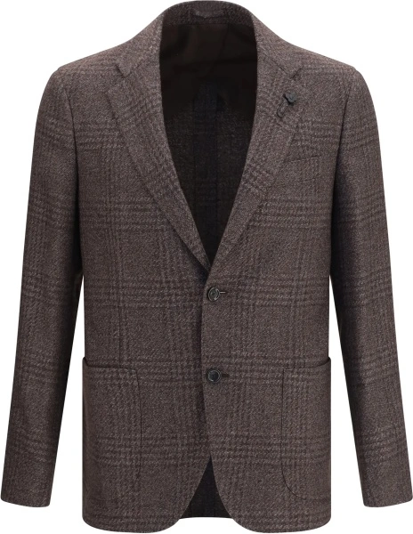 Sacou Single-breasted wool-blend Blazer