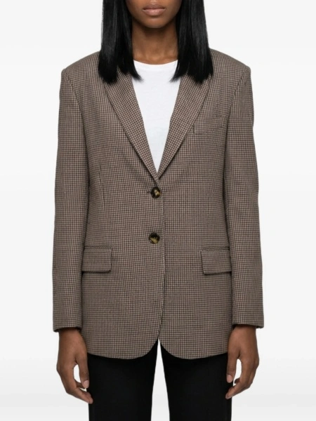Sacou SUTTON NEW YORK maro din elastan si polyester