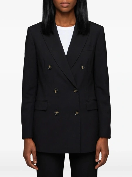 Sacou SUTTON NEW YORK negru din elastan si vascoza
