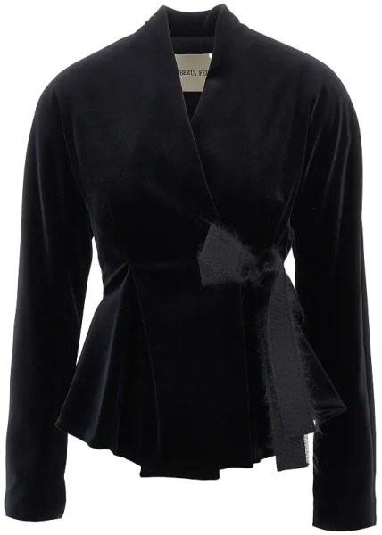 Sacou Velvet jacket with bow