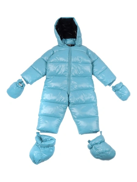 Salopeta Save the Duck albastra din nylon