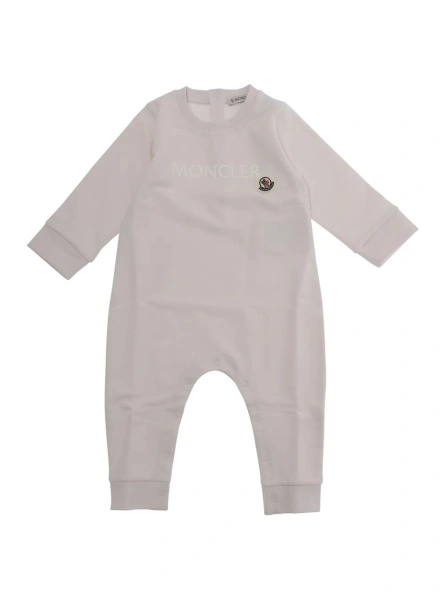 Salopete Moncler roz din bumbac