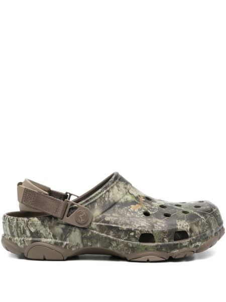 Sandale Crocs verzi din plastic