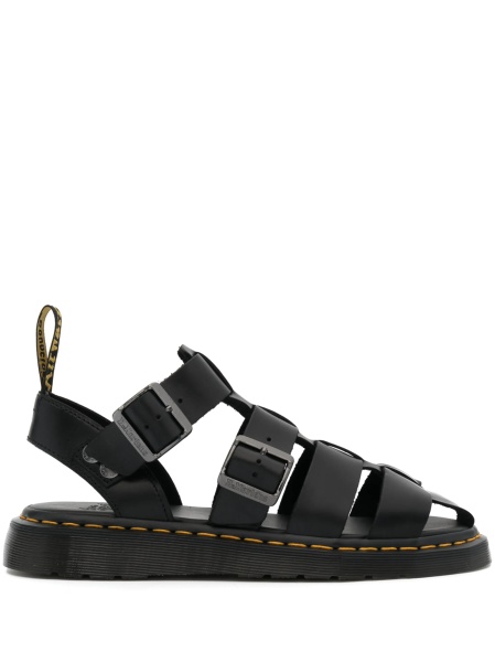 Sandale Dr. Martens negre din piele