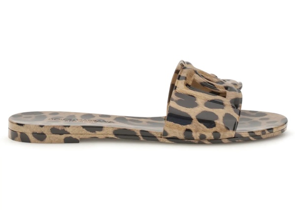 Sandale Rubber Sandals with leopard print