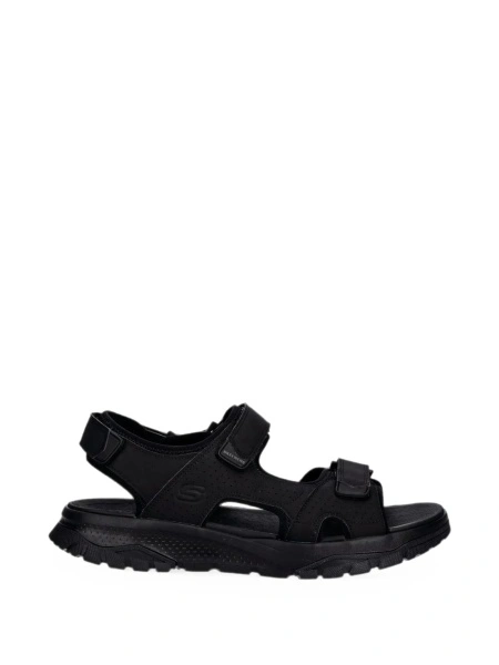Sandale SKECHERS negre din poliuretan si material textil