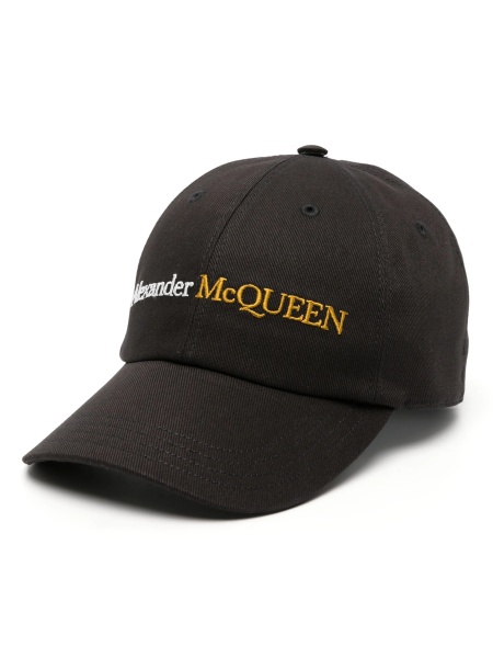 Sapca Alexander McQueen neagra din bumbac