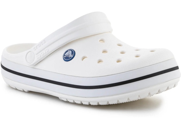 Slapi Crocs Crocband White Relaxed Fit