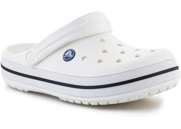 Slapi Crocs Crocband White Relaxed Fit