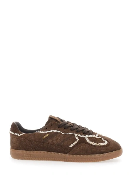 Sneakers Alohas maro din piele intoarsa