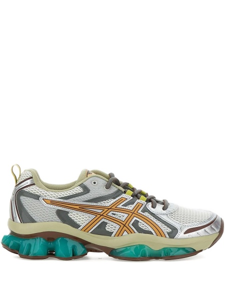Sneakers ASICS gri din plasa si piele eco