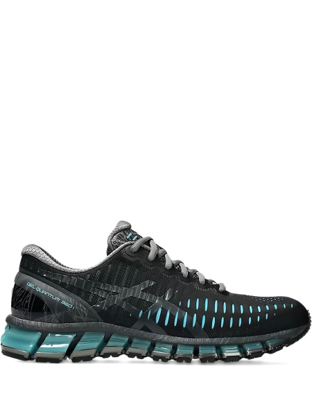 Sneakers ASICS negri din material textil