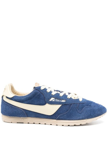 Sneakers AUTRY albastri din piele intoarsa si piele
