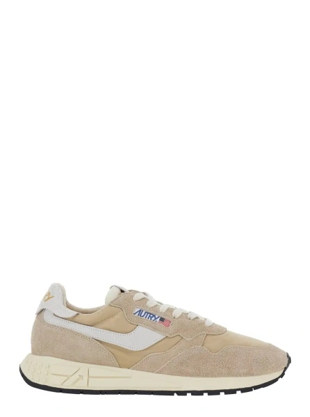 Sneakers AUTRY bej din piele intoarsa 'Reelwind'