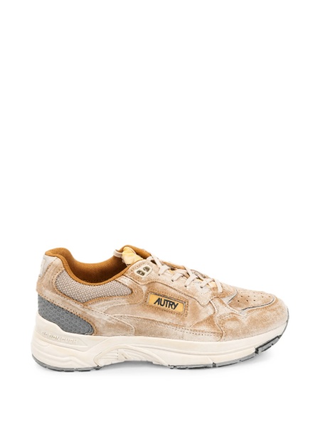 Sneakers AUTRY maro din piele intoarsa si poliuretan