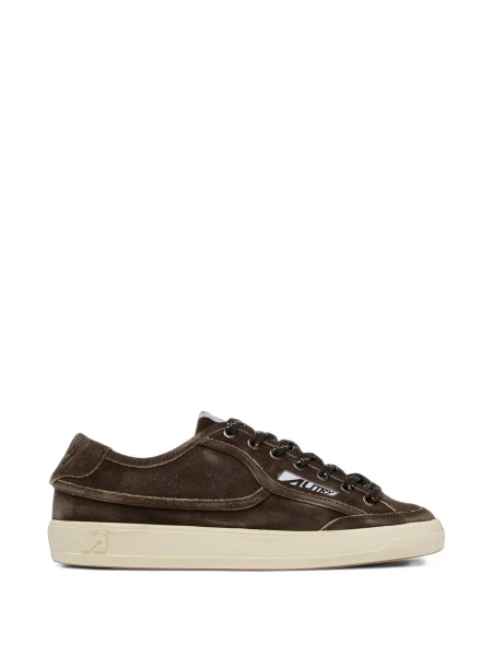 Sneakers AUTRY maro din piele intoarsa