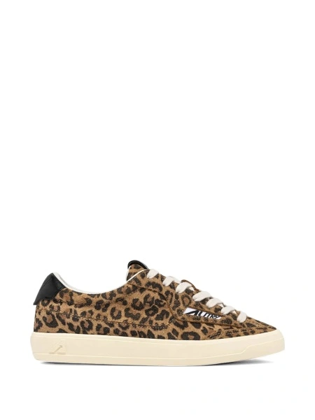 Sneakers AUTRY neutri din piele intoarsa si piele