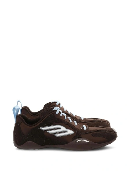 Sneakers Balenciaga maro din bumbac si polyester