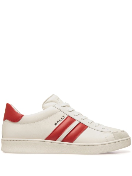 Sneakers Bally albi din piele