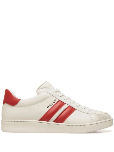 Sneakers Bally albi din piele