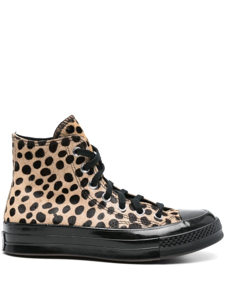 Sneakers Converse negri din blana