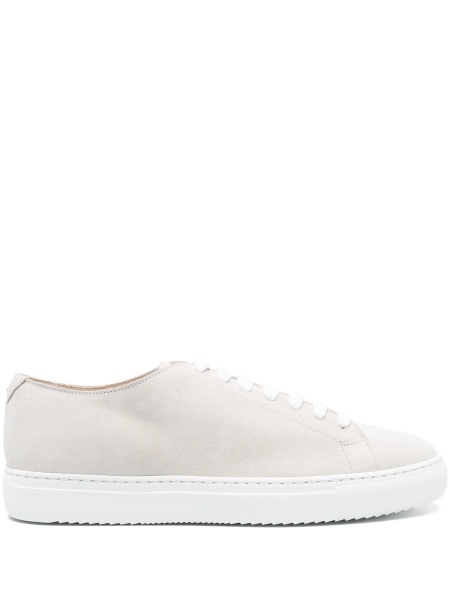 Sneakers Doucal's gri din piele intoarsa