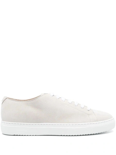 Sneakers Doucal's gri din piele intoarsa