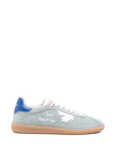 Sneakers DSQUARED2 albastri din poliamida si piele intoarsa