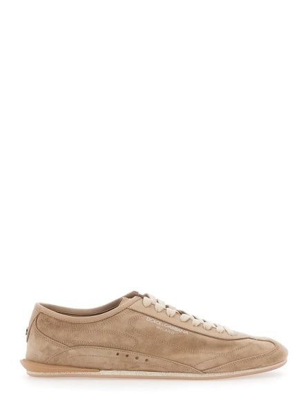 Sneakers 'Gimondi Plus' Brown Sneakers with logo lettering on the front in suede for men