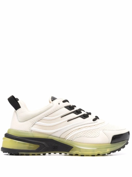 Sneakers Givenchy neutri din piele intoarsa si material textil