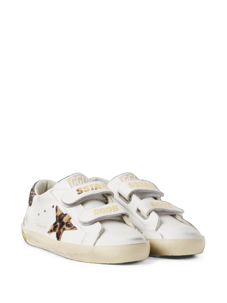 Sneakers Golden Goose albi din piele si bumbac