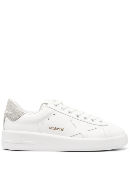 Sneakers Golden Goose star albi din piele si pvc