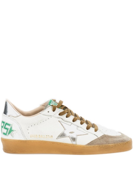 Sneakers Golden Goose star albi din piele