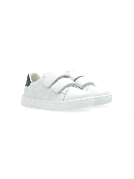 Sneakers Gucci albi din piele