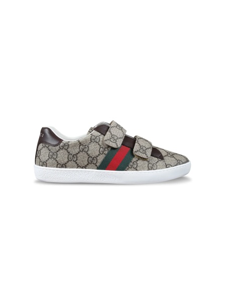 Sneakers Gucci neutri din material textil si rasina poliuretanica