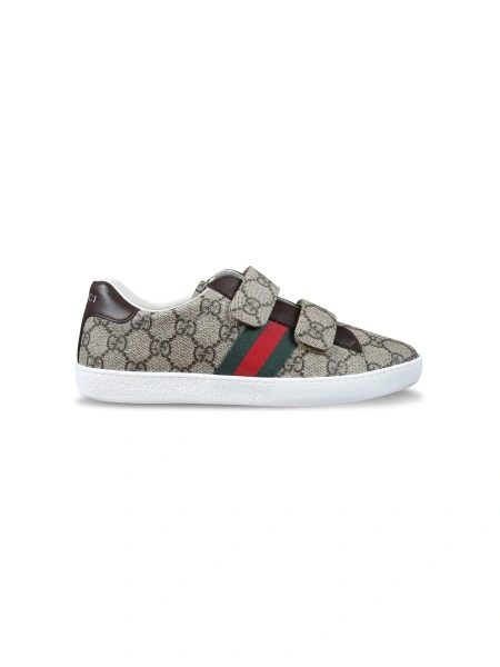 Sneakers Gucci neutri din material textil si rasina poliuretanica