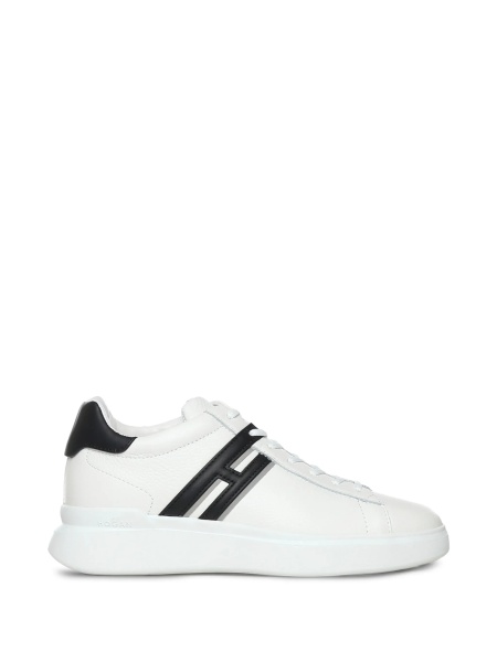 Sneakers Hogan albi din piele