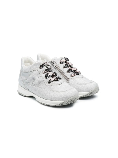 Sneakers Hogan gri din material textil