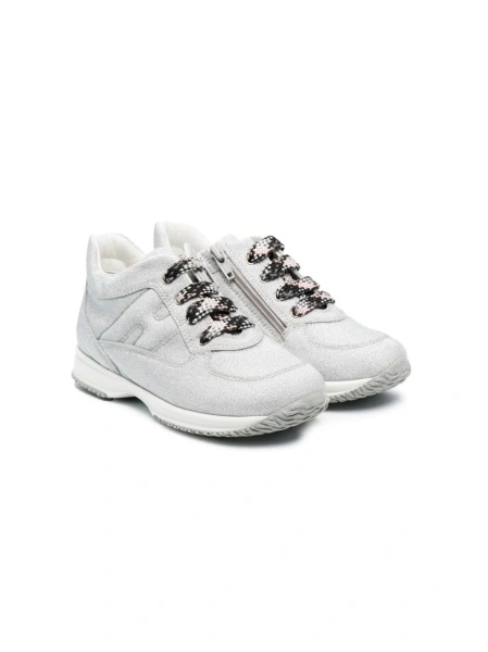 Sneakers Hogan gri din material textil
