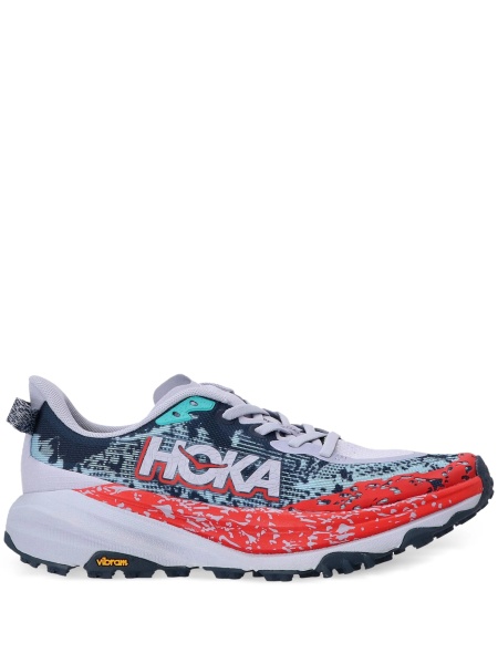 Sneakers Hoka One One albi din material textil