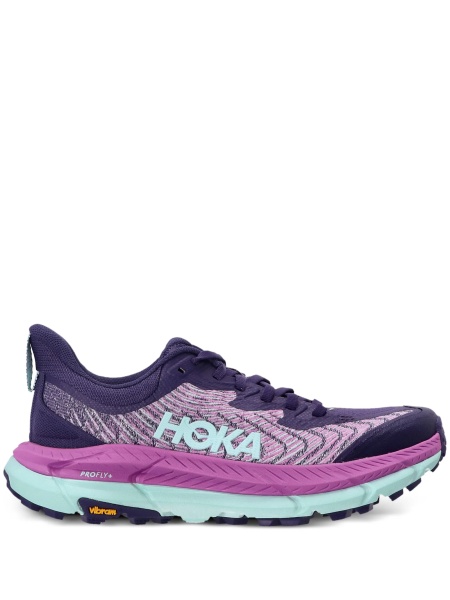 Sneakers Hoka One One violet din poliester reciclat si material textil